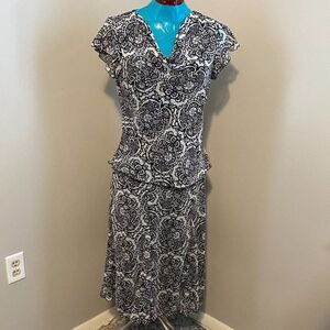 East 5th 2 Piece Boho Floral Skirt and Top Womens Size Med